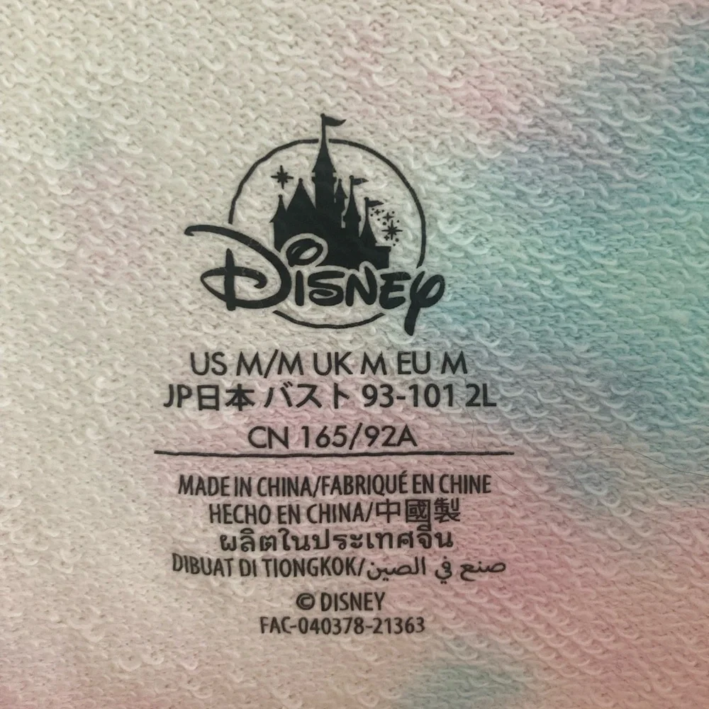 NWOT Walt Disney World Tie Dye Lounge Sweatshirt Pullover Sz Medium - Picture 8 of 8